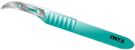 #12 Premium Disposable Scalpel blades w/ Handle - Box/10