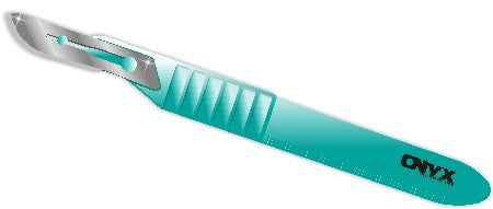 #20 Premium Disposable Scalpel blades w/ Handle - Box/10