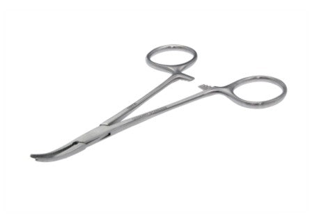 12.5cm Premium Extra delicate Curved Stainless Steel Hemostatic forceps