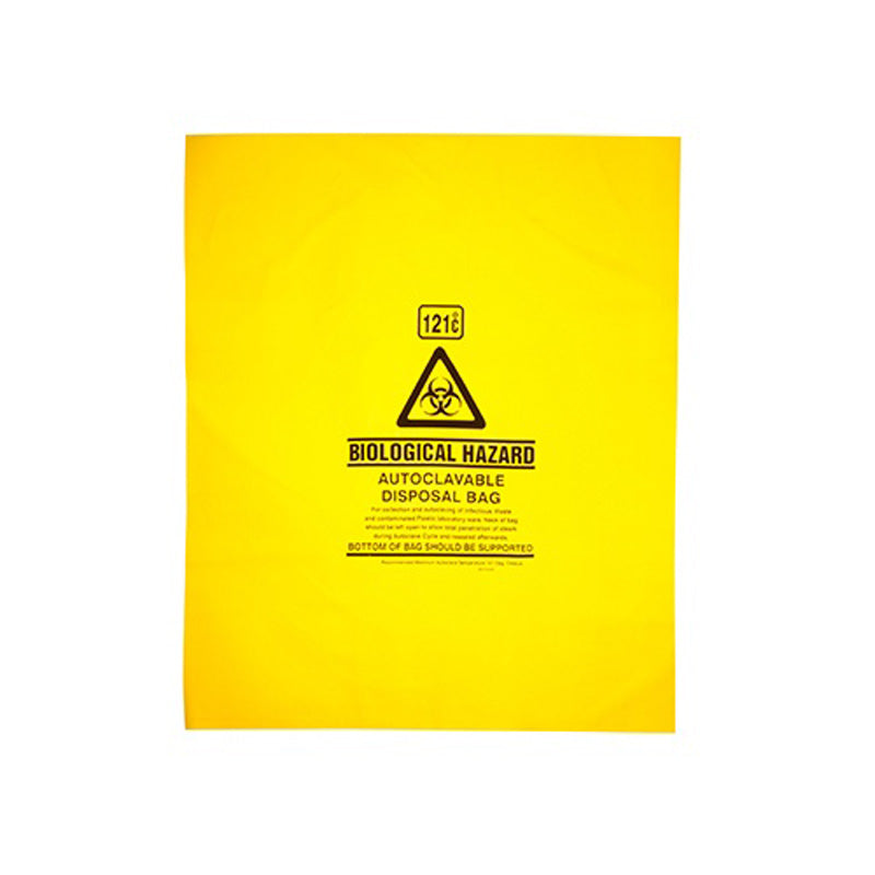 Biohazard Autoclave Bags, Yellow & Clear - 6 Sizes Available