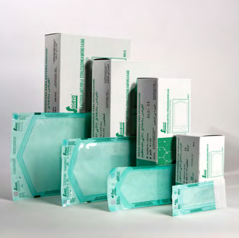 Autosealing Pouches For Steam and Gas Sterilization - 8 Sizes Available