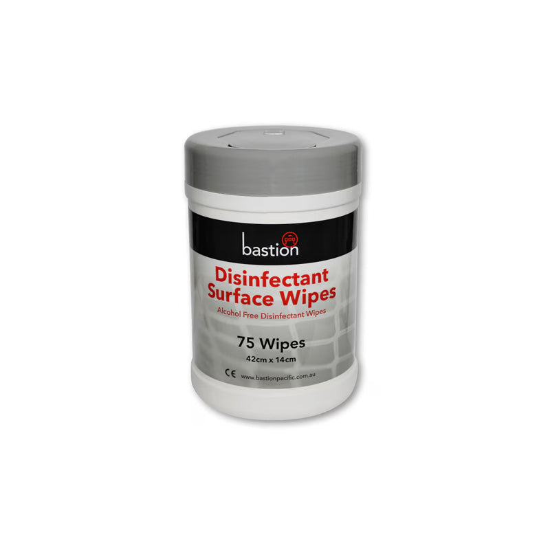 Disinfectant Surface Wipes, 75 Sheets, 42cm X 14cm - Carton/12 Canisters