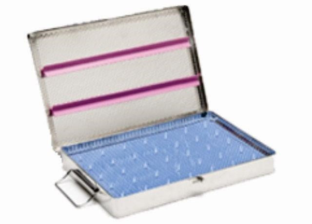 Able 8 X 12" Stainless Steel Case with Two Silicone Strips and Silicone Mat