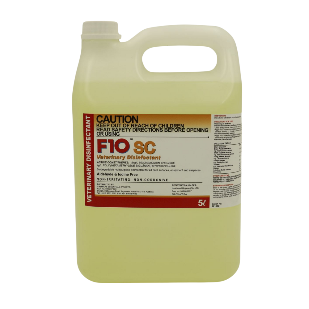 F10SC Veterinary Disinfectant Concentrate and Wipes