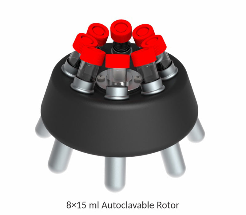 8 Place (Autoclavable Rotor) X 10/15 ml Fixed Angle (Can Take All Standard Blood Collection Tubes)- up to 3873g