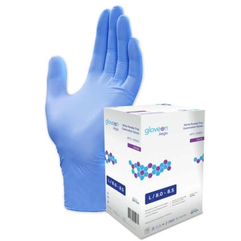 Nitrile Sterile Surgical Gloves, Powder Free, Large 8-8.5 - 50 Pairs/Box