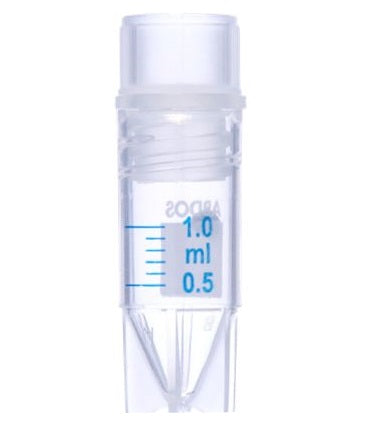 Cryo Vial, Internal Thread, Star Foot, Silicone Seal, PP, Sterile, DNASE/RNASE Free