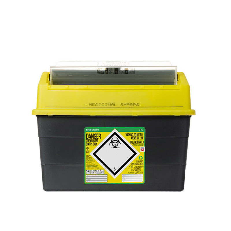 SharpSafe Sharps Container with Protective Access - 4 Sizes Available