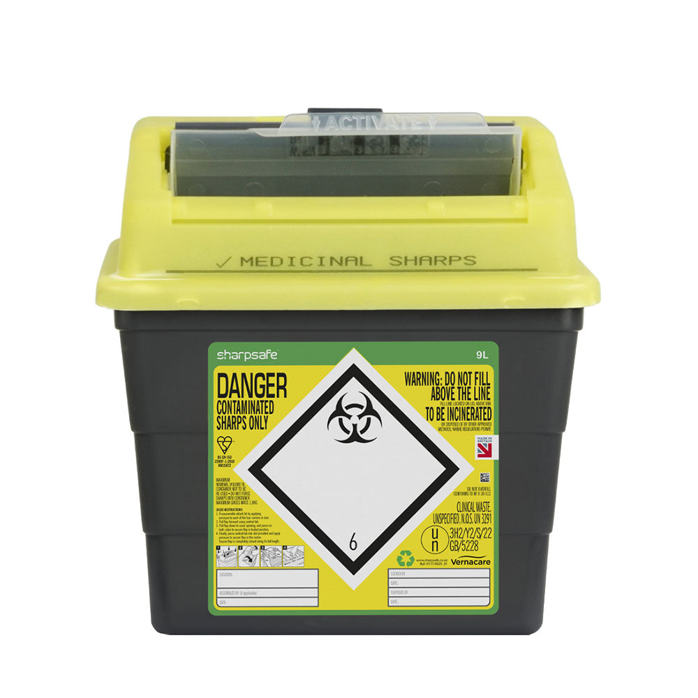 SharpSafe Sharps Container with Protective Access - 4 Sizes Available