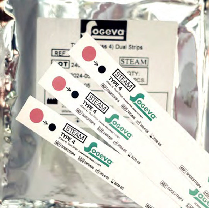 Autoclave Indicator Strips, Class 4, 134°C Steam Sterilization, 500/Box