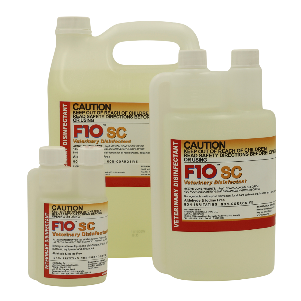 F10SC Veterinary Disinfectant Concentrate and Wipes
